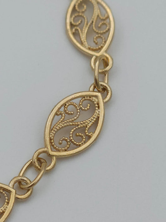 צמיד סיטואר עין זהב 14 קראט