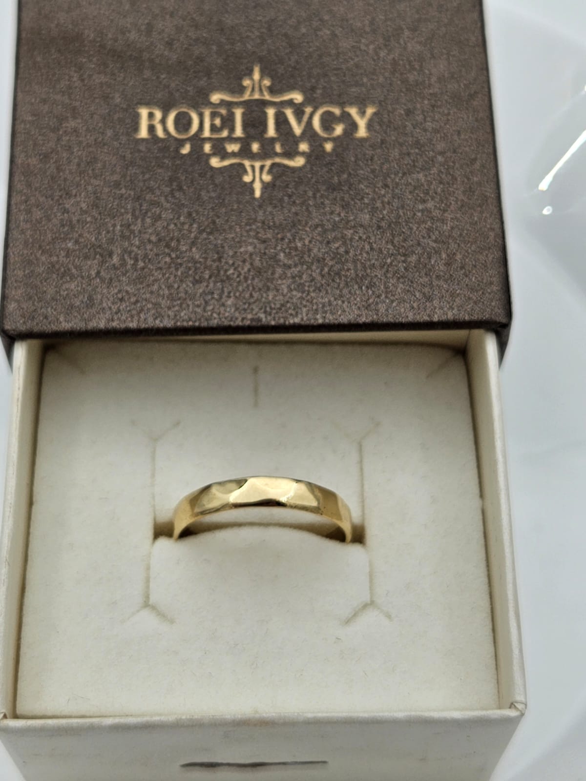 14K Gold Textured Ring