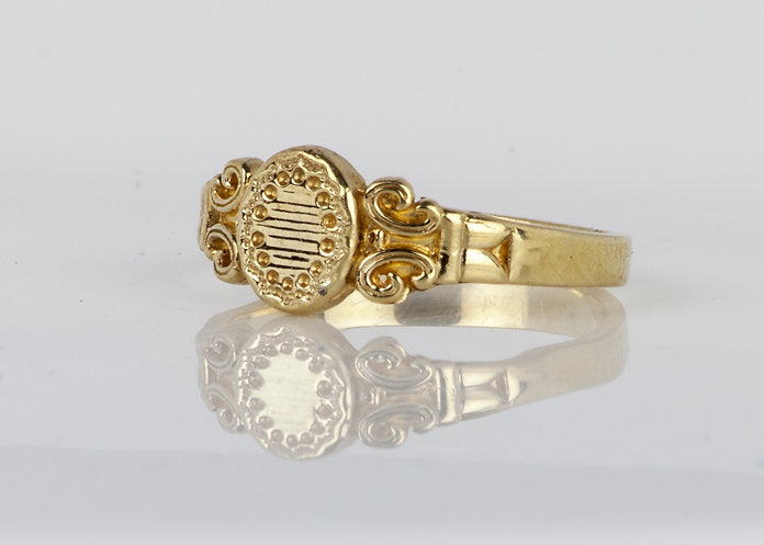 14K Gold Signet Ring