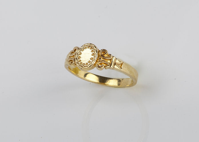 14K Gold Signet Ring