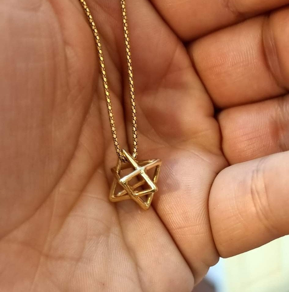 Merkaba Pendant in 14K Gold