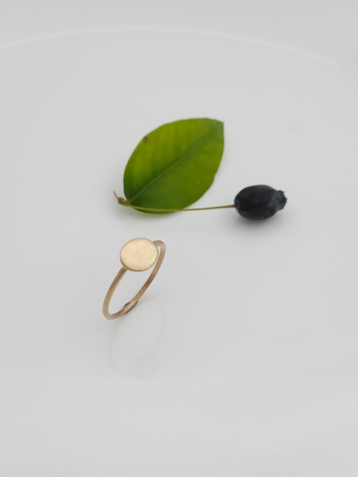 14K Gold Ring with a Matte Finish