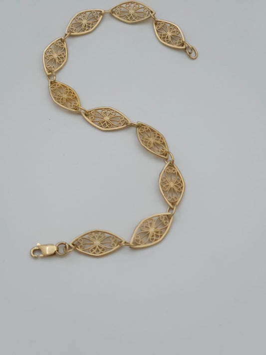 צמיד סיטואר מרקיזה זהב 14 קראט