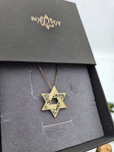 14K Gold Star of David