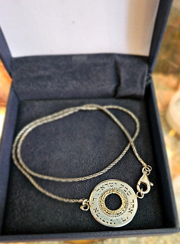 Sterling Silver & 14K Gold "Shema Yisrael" Bracelet – Unisex