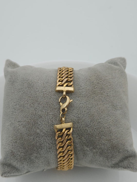 צמיד זהב 14 קראט שמיניות