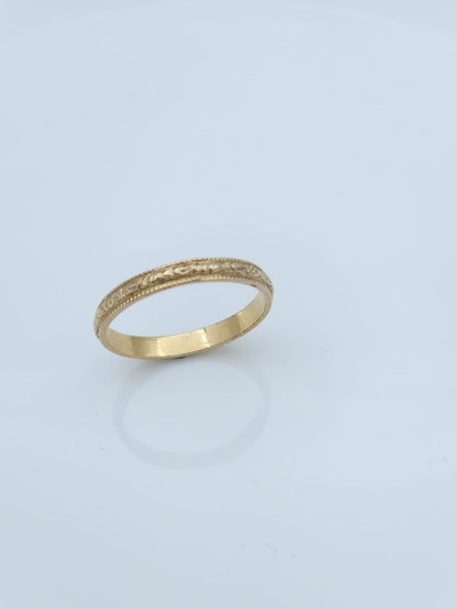 14K Gold Ring Decorated in a Moroccan Style