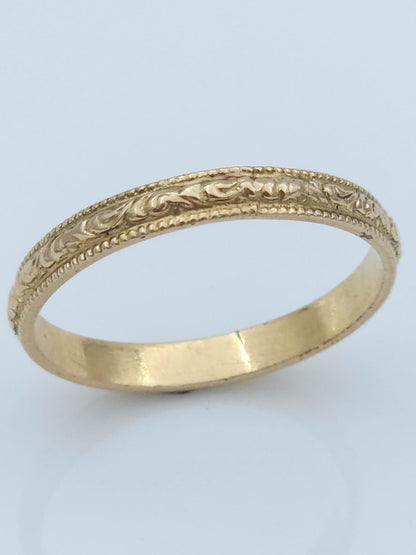 14K Gold Ring Decorated in a Moroccan Style